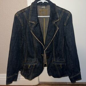 MICHAEL Michael Kors Dark Blue Jean Jacket